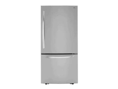33" LG 26 Cu. Ft. Bottom Freezer Drawer Refrigerator with Ice Maker - LRDCS2603S