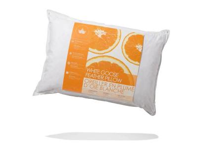 Canadian Down and Feather White Goose Feather Medium(Standard) Pillow - 32240