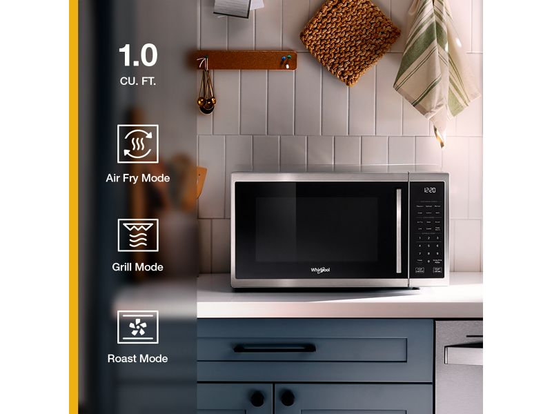 21" Whirlpool 1.0 Cu. Ft. All-In-One Multifunctional Countertop Microwave - WMCS5522RS