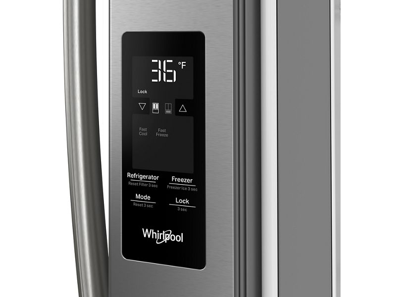 36" Whirlpool 31 Cu. Ft. French Door Refrigerator with Ice Maker - WRFF3136SZ