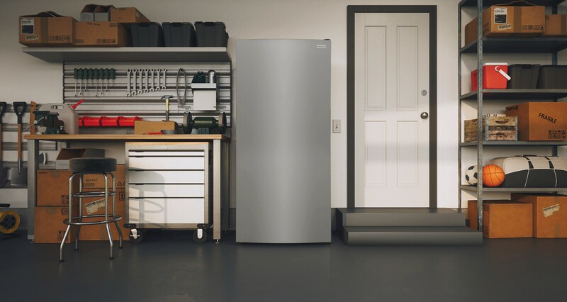 33" Frigidaire 20 Cu. Ft. Upright Freezer in Stainless Steel - FFUE2022AF