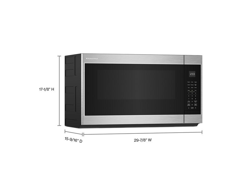 30" KitchenAid 1.9 Cu. Ft. Over The Range Microwave with Print Shield - YKMMS130RPS