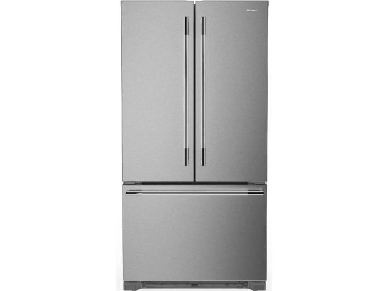 36" KitchenAid 22 Cu. Ft. Panel-Ready Counter-Depth French Door Refrigerator - KRFC136TPS