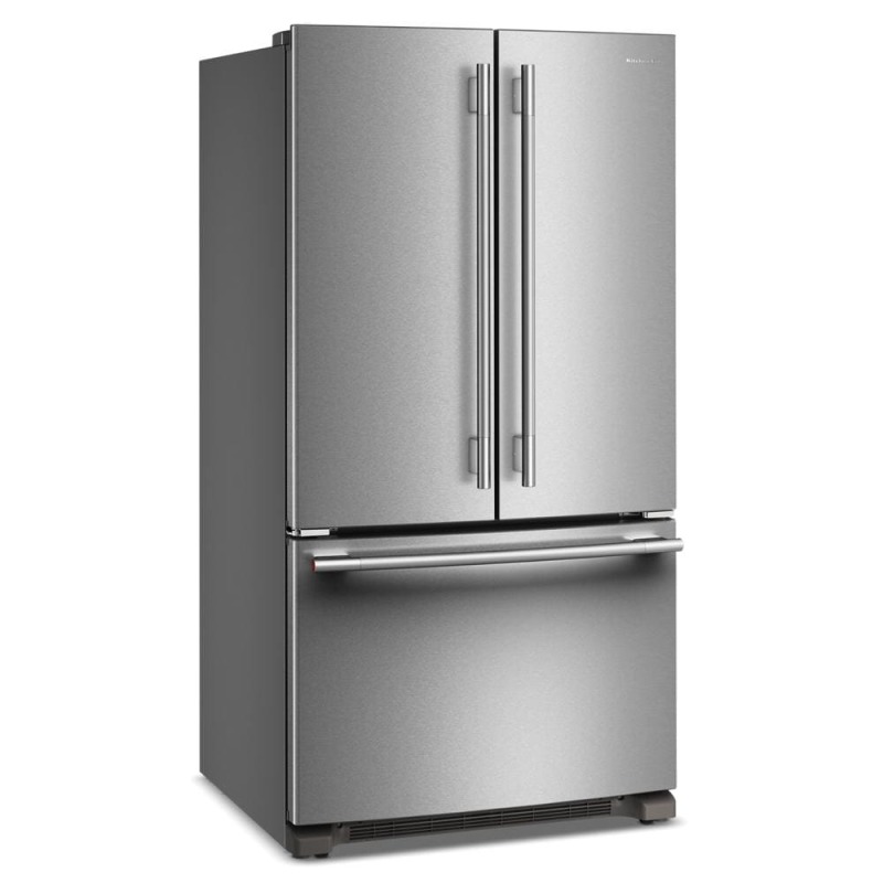 36" KitchenAid 25 Cu. Ft. Standard-Depth French Door Refrigerator - KRFF136SPS
