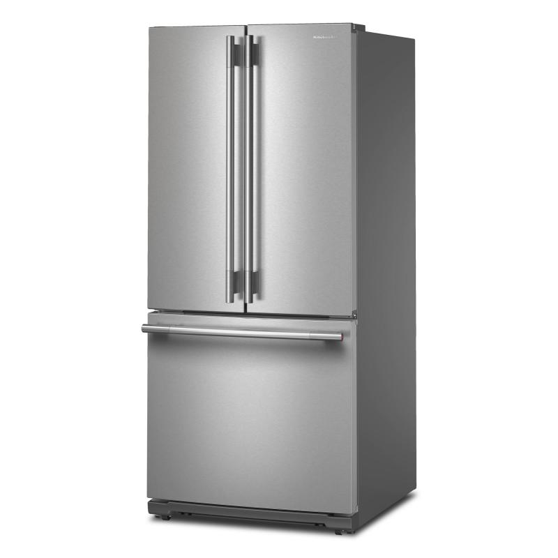 30" KitchenAid 20 cu. Ft. Standard Depth French Door Refrigerator - KRFF330SPS