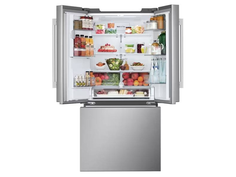 33" LG 25 Cu. Ft. 3 Door French Door Refrigerator with Hybrid Handle - LF25H6330S