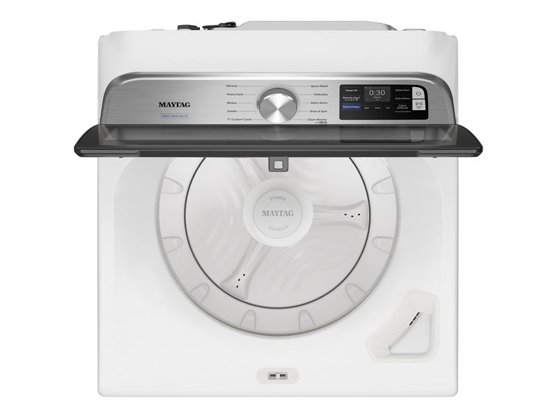 27" Maytag 6.0 Cu. Ft. Top Load Agitator Washer with Extra Power and Smart Appliance - MTW6205RW