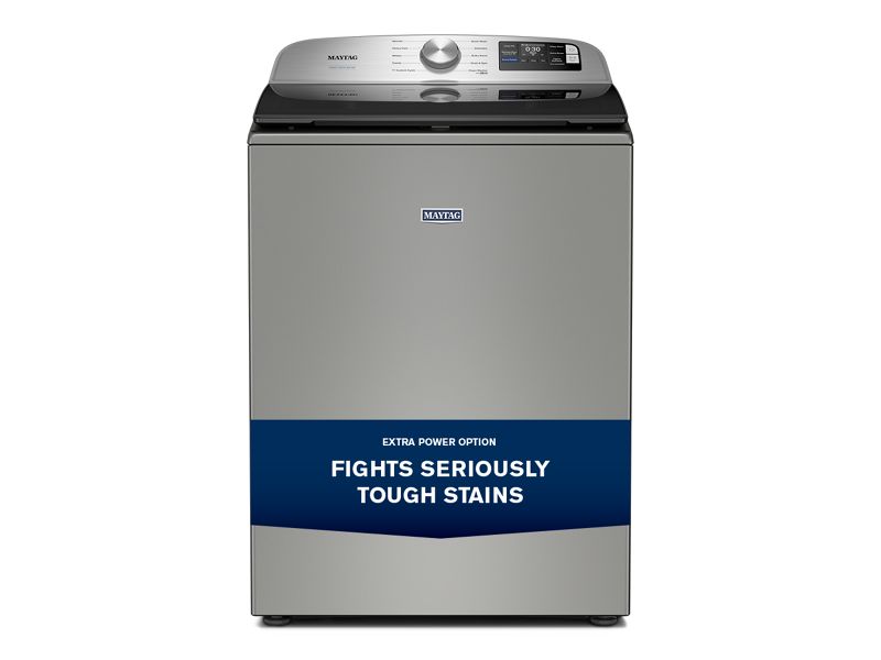 27" Maytag 6.0 Cu. Ft. Top Load Agitator Washer with Extra Power and Smart Appliance - MTW6205RR