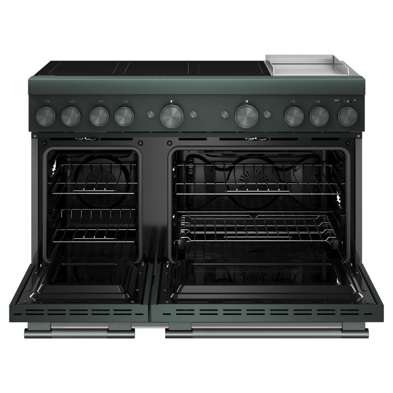 48" KitchenAid 6-Element Induction Freestanding Commercial-Style Range with Griddle - KFID948SJP