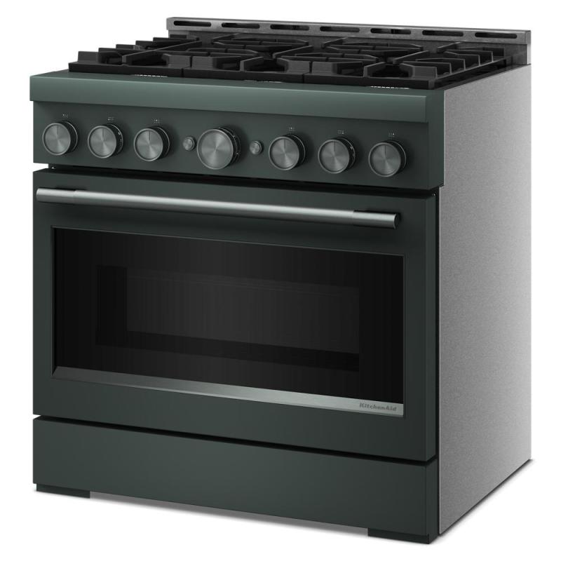 36" KitchenAid 6 Burner Commercial-Style Gas Range - KFGS936SJP