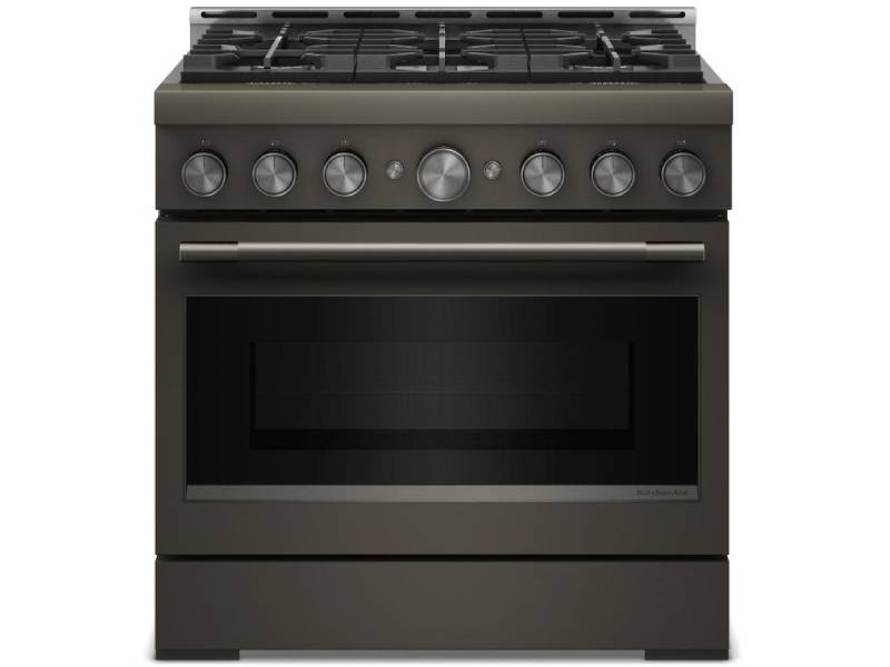 36" KitchenAid 6 Burner Commercial-Style Gas Range - KFGS936SBE