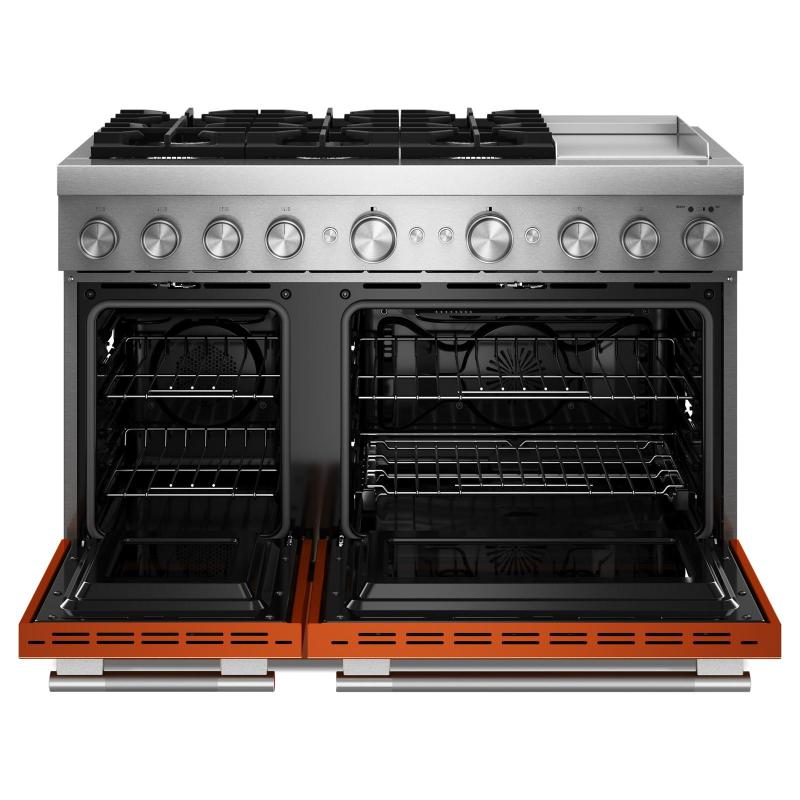 48" KitchenAid 6 Burner Commercial-Style Dual Fuel Range - KFDD948SSC