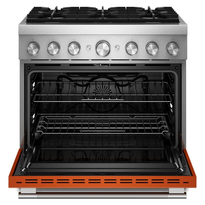 36" Kitchenaid 6 Burner Commercial-Style Dual Fuel Range - KFDS936SSC