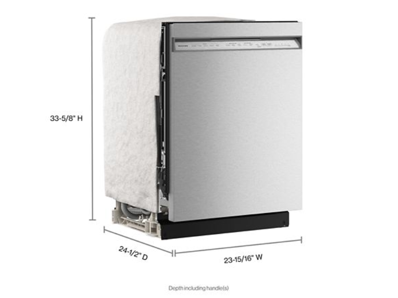 24" KitchenAid 360° Max Jets Third Rack 44 dBA Dishwasher with ProDry System - KDFS424SPS