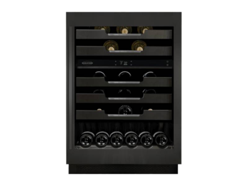 24" Marathon Built-in Dual Zone Wine Cooler in Black Steel - M4-D200BLS