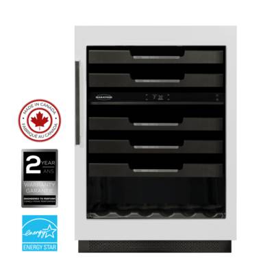 24" Marathon Built-in Dual Zone Wine Cooler in Panel Ready - M4-D200PANR
