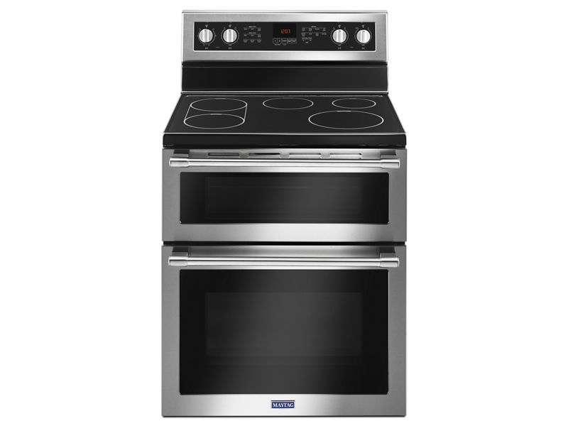 30" Maytag 6.7 Cu. Ft. Double Oven Electric Range With True Convection - YMET8800FZ