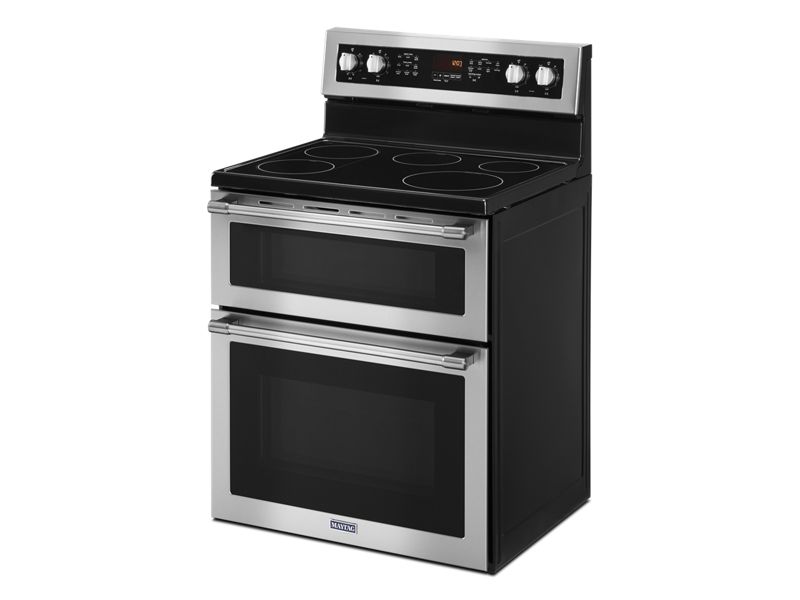 30" Maytag 6.7 Cu. Ft. Double Oven Electric Range With True Convection - YMET8800FZ