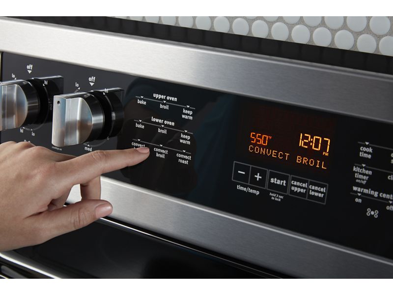 30" Maytag 6.7 Cu. Ft. Double Oven Electric Range With True Convection - YMET8800FZ