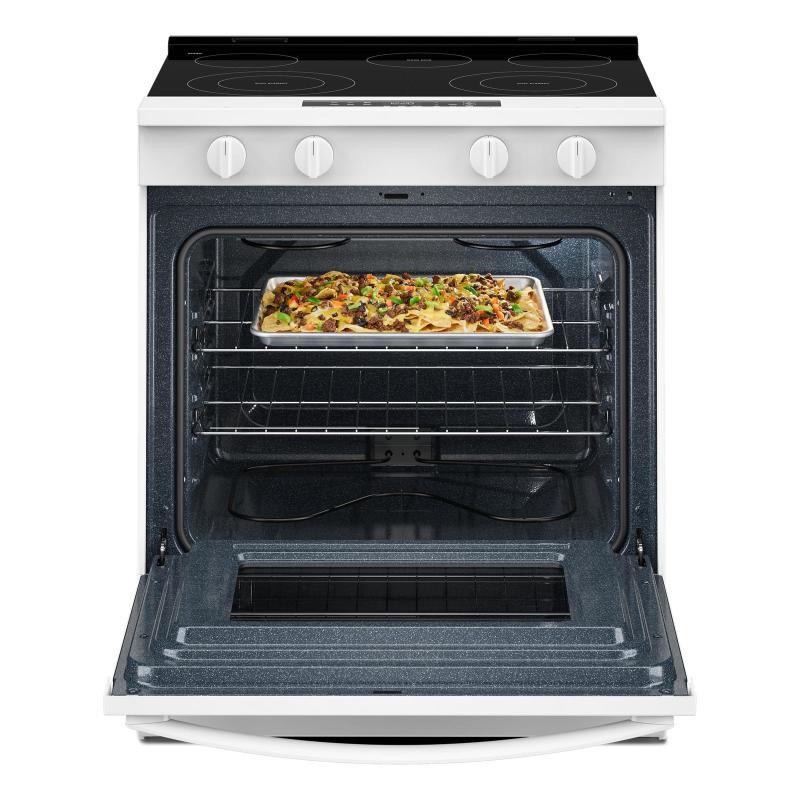 30" Whirlpool Electric Smart Range with No Preheat Mode and Steam Clean - YWSES3330TW
