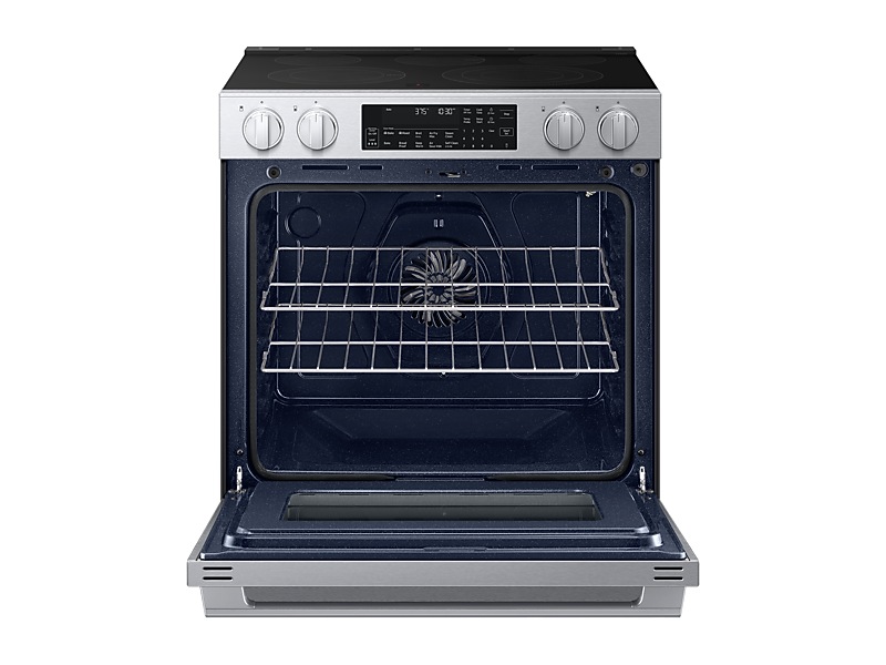 30" Samsung 6.3 Cu. Ft. Electric Slide-In Range True Convection with Air Fry Max - NSE90H63SRAC