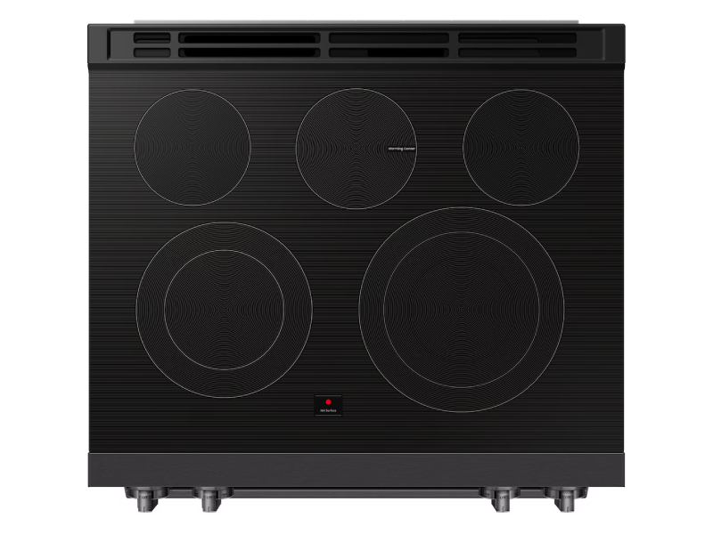 30" Samsung 6.3 Cu.Ft Electric Slide-In True Convection with Air Fry Max | Air Sous Vide - NSE80H63SEAC