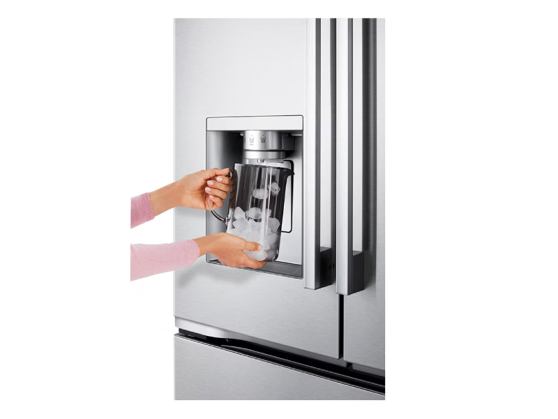 36" LG 32 Cu.Ft. Standard-Depth MAX French 3-Door Refrigerator with Internal Water Dispenser Ice Maker - LF32BSH42S