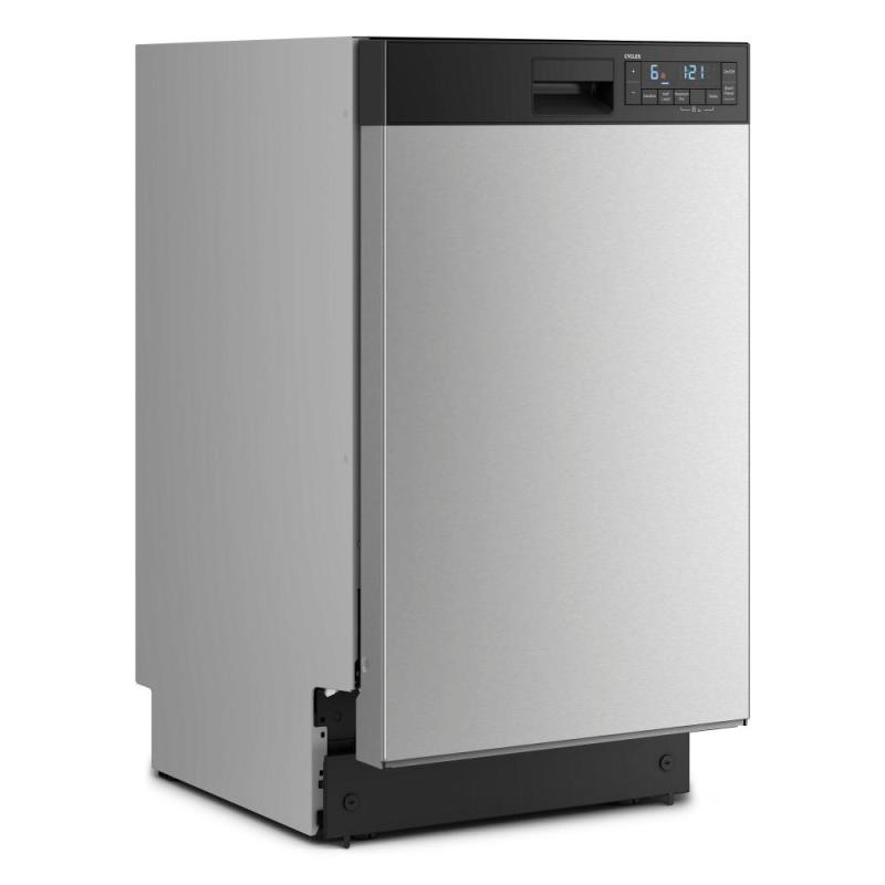 18" Whirlpool Half Load Cycle Dishwasher with Triple Spray Arms - WDFS5118SS