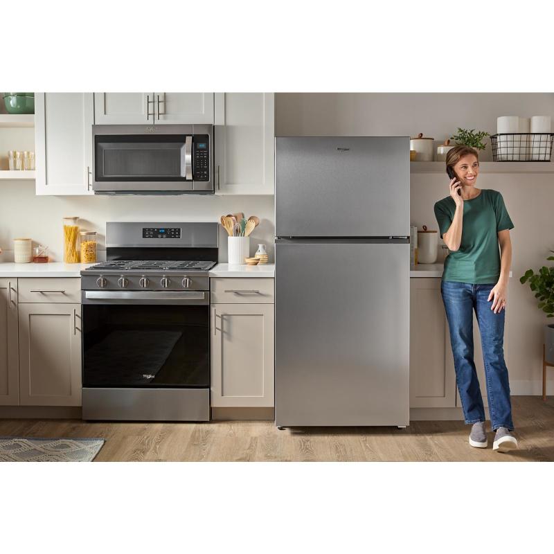 33" Whirlpool 21 Cu. Ft. Wide Top Freezer Refrigerator with Total Coverage Cooling - WRTX7421TB