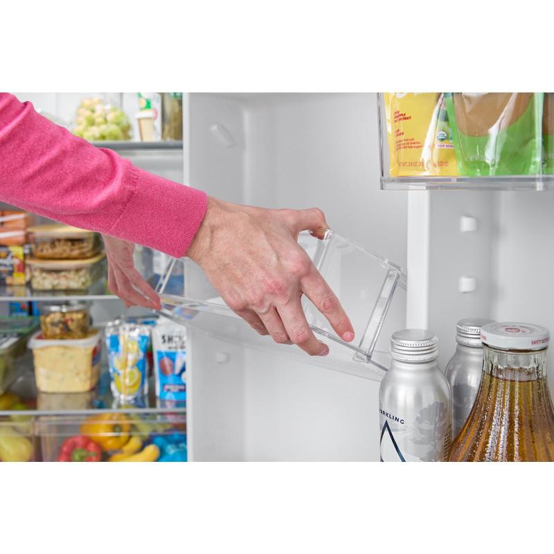 28" Whirlpool 14 Cu. Ft. Wide Top Freezer Refrigerator with Total Coverage Cooling - WRTX3314TZ