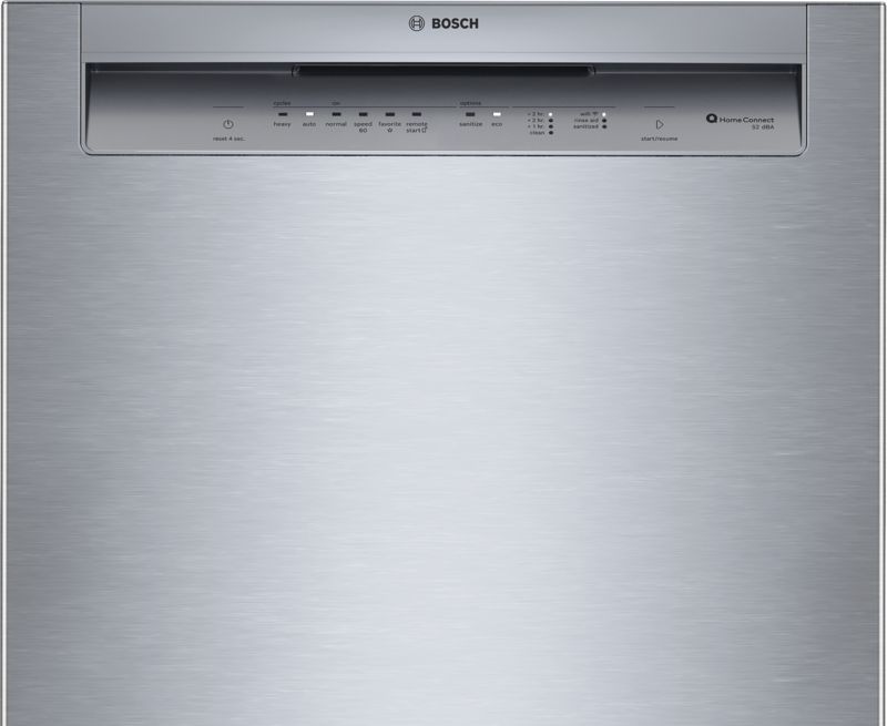 24" Bosch 100 Series Dishwasher in Brushed Steel Anti-Fingerprint - SHE2ADF5N