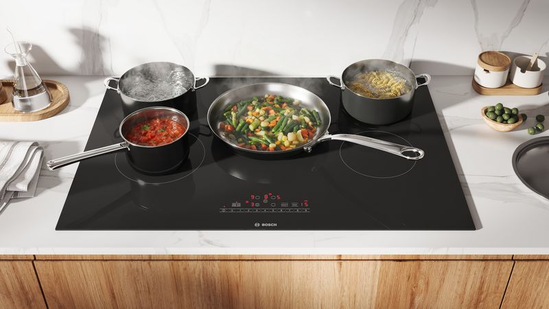 30" Bosch 800 Series Electric Cooktop Surface Mount without Frame - NET8062UC