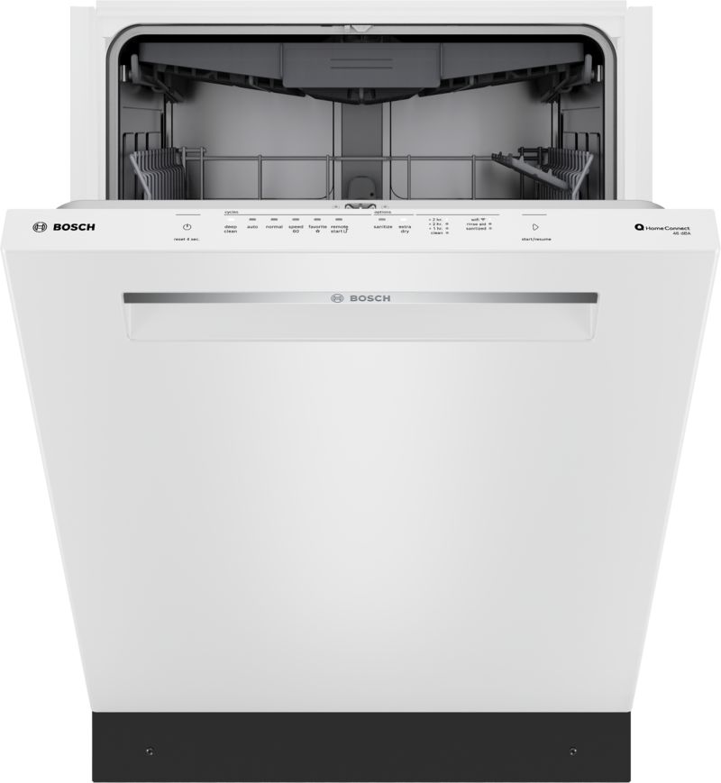 24" Bosch 300 Series Dishwasher in White - SHP53EM2N