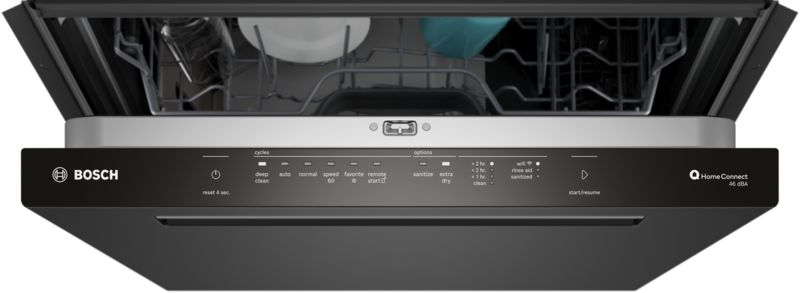 24" Bosch 300 Series Dishwasher in Black - SHP53EM6N