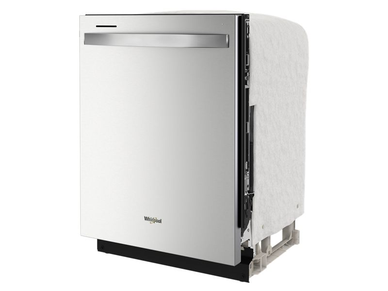 24" Whirlpool 50 dBA Dishwasher with Spin&Load Rack and AI Intelligent Wash in Stainless Steel - WDT745SASZ