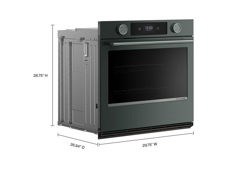 30" Kitchenaid Smart Electric Single Wall Oven with Intelligent Cooking Camera in Juniper - KOES930SJP