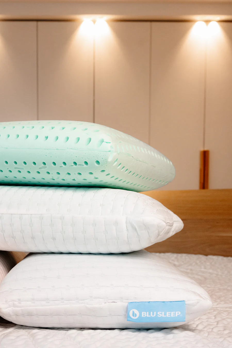 Blu Sleep Bio Aloe Memory Queen High Pillow - PI047-0099