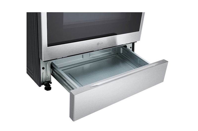 30" LG Slide-in 6.3 Cu Ft. Induction Range with True Convection Air Fry SelfClean EasyClean and Smart Stainless - LSIL6332XE