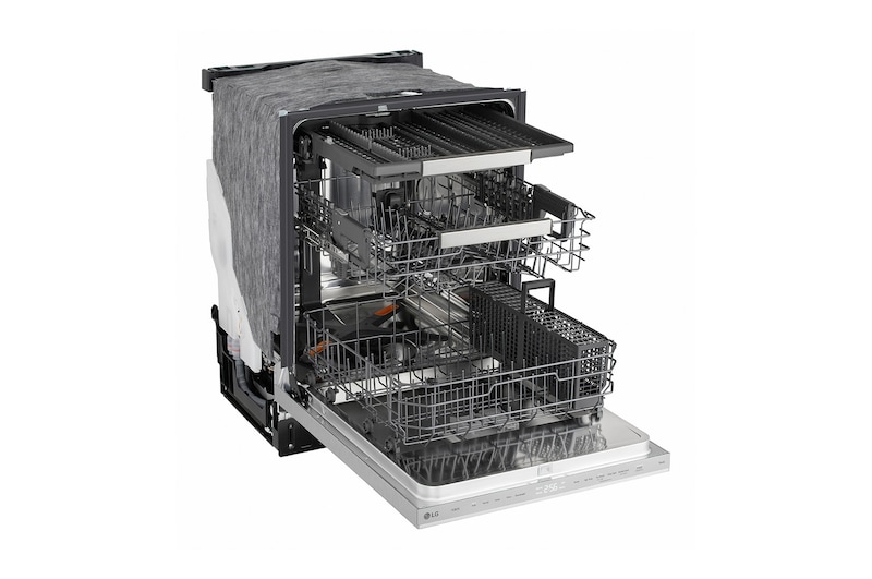 24" LG Floor Status Indicator Top Control FlushFit Dishwasher - LDNPQ555S