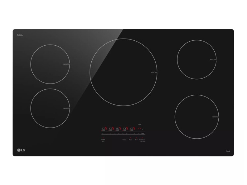36" LG Smart Induction Cooktop with UltraHeat 4.3kW Element - CBIH3613BE1