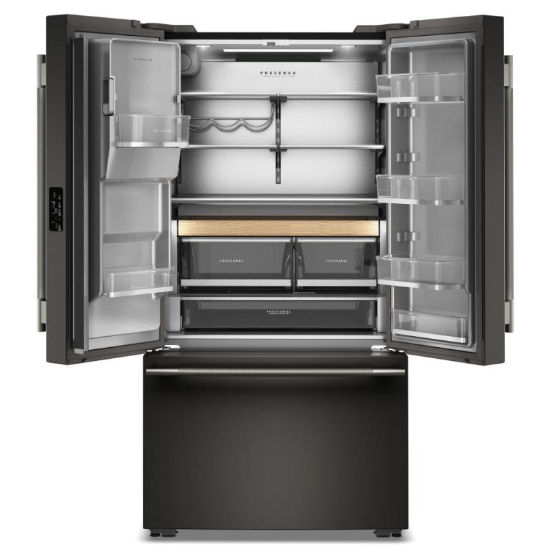 36" Kitchenaid Counter-Depth French Door Refrigerator with Intelligent Auto Fill - KRFC536SBE