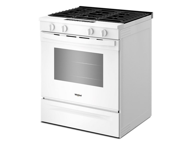 30" Whirlpool Gas Smart Range with Air Cooking Technology and Steam Clean - WSGS4530TW