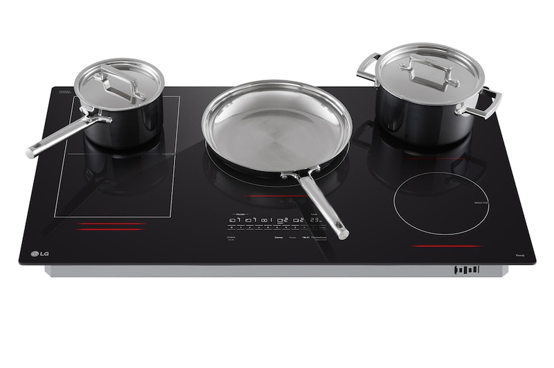 36" LG Induction Cooktop with 5 Element 5.0kW UltraHeat and Smart - CBIH3617BE