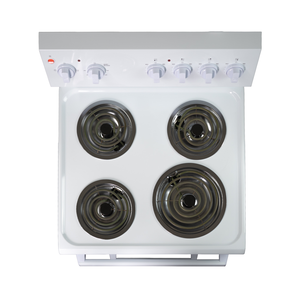 24" Danby 2.5 Cu. Ft. Slide-In Electric Range with Rear Controls - DER240B1WC