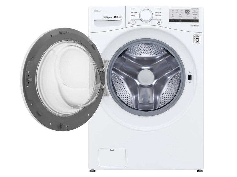 27" LG 5.2 Cu. Ft. Ultra Large Front Load Washer and 7.4 Cu. Ft. Ultra Large Capacity Electric Dryer - WM3400CW-DLE3400W