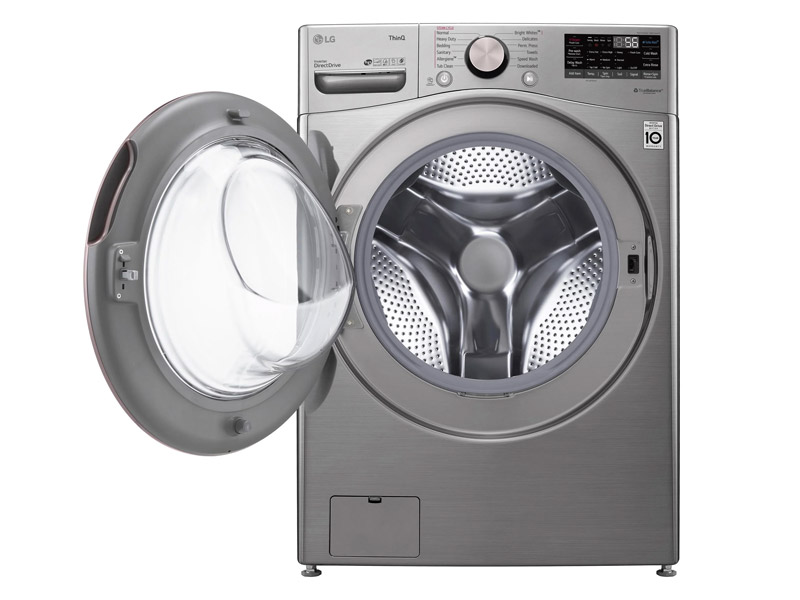 27" LG 5.2 Cu. Ft. Front Load Washer and 7.4 Cu. Ft. Front Load Electric Dryer - WM3850HVA-DLEX3850V