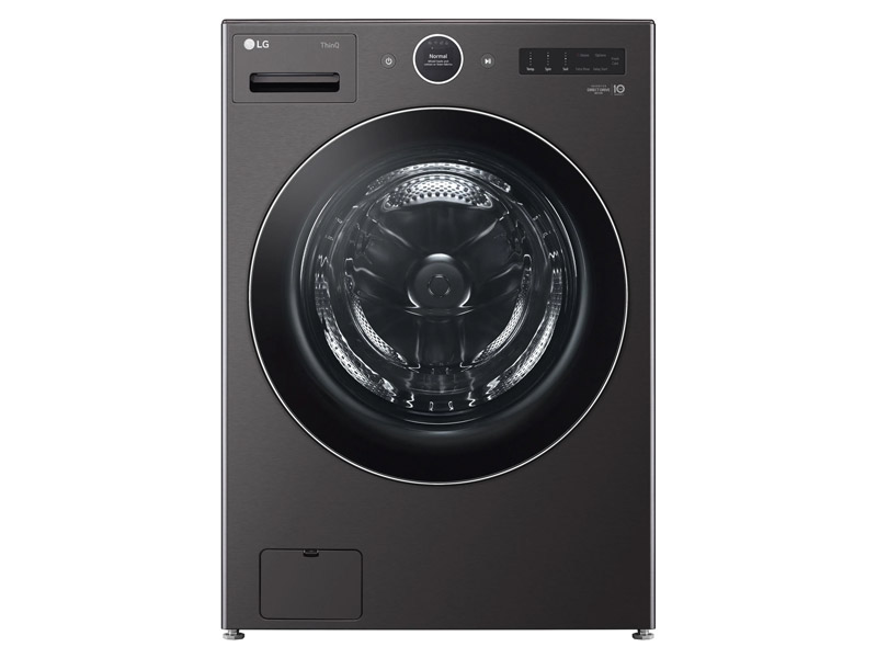 27" LG 5.0 Cu. Ft. Mega Capacity Smart Front Load Washer and 7.4 Cu. Ft. Ultra Large Capacity Smart TurboSteam Front Load Dryer - WM6700HBA-DLEX6700B