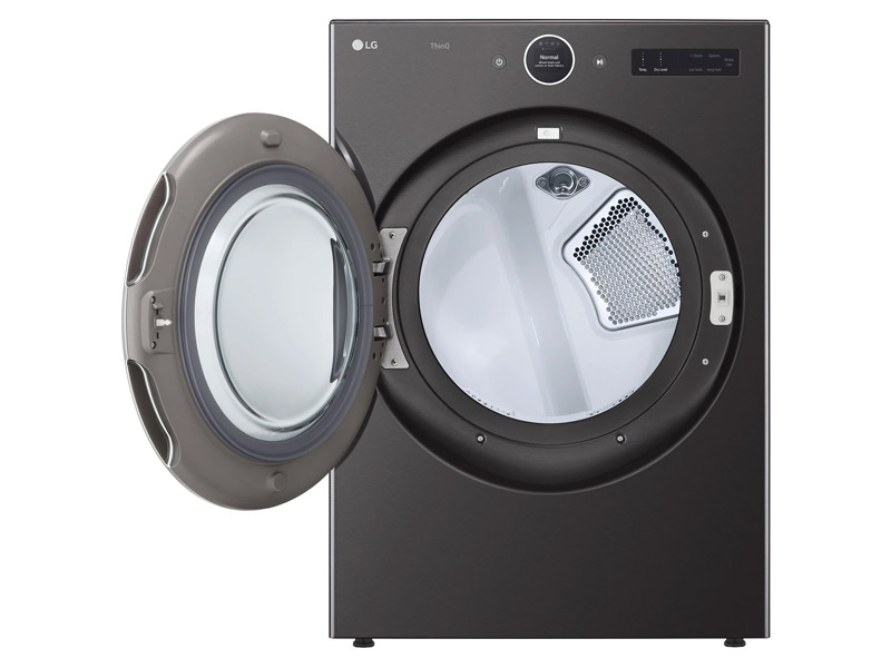 27" LG 5.0 Cu. Ft. Mega Capacity Smart Front Load Washer and 7.4 Cu. Ft. Ultra Large Capacity Smart TurboSteam Front Load Dryer - WM6700HBA-DLEX6700B