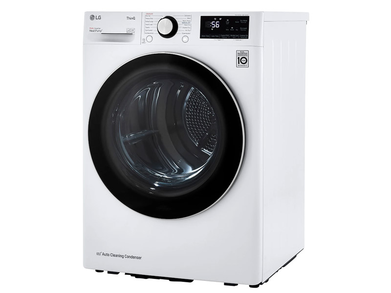 24" LG  2.6 Cu. Ft. Front Load Washer and Front Load Dryer - WM1455HWA-DLHC1455W