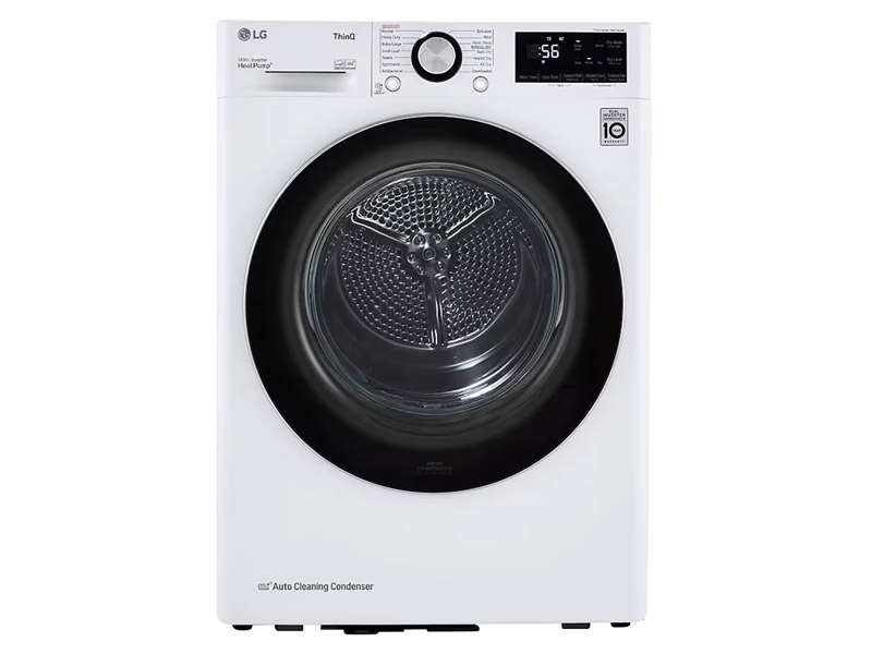 24" LG  2.6 Cu. Ft. Front Load Washer and Front Load Dryer - WM1455HWA-DLHC1455W